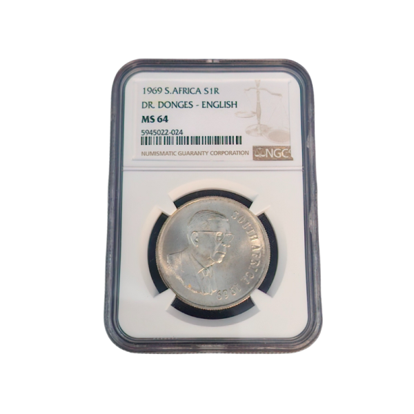 1969 South Africa S1R DR. DONGES- ENGLISH - MS 64