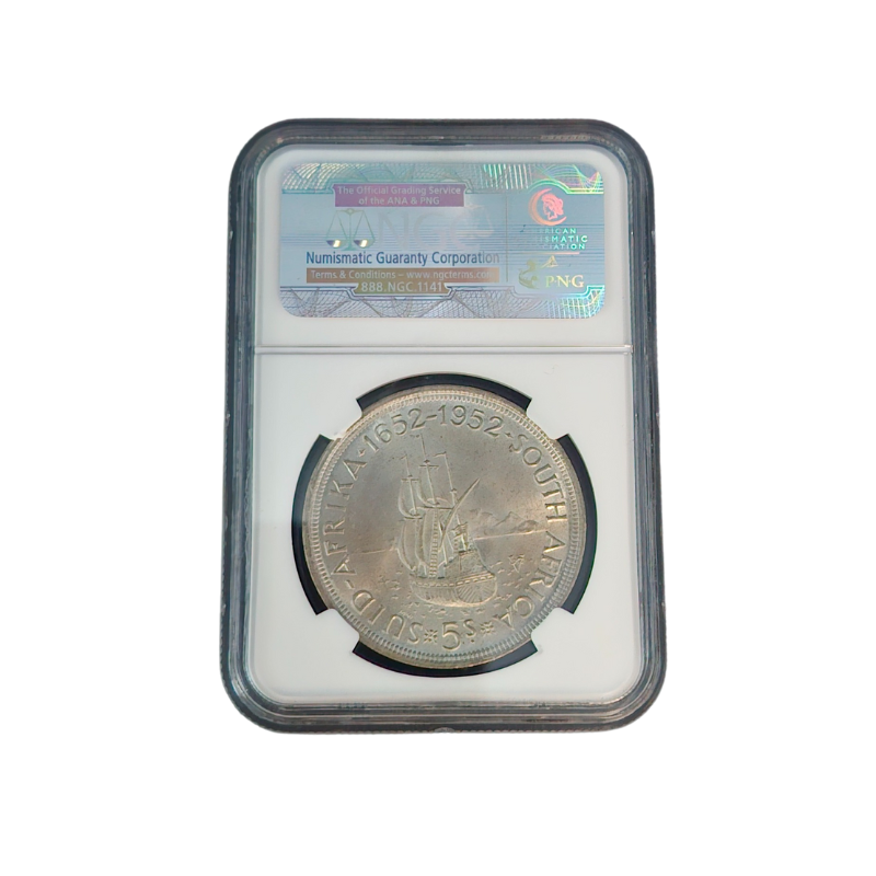 1952 South Africa 5 Shilling CAPETOWN FOUNDING - MS 65 - Image 2