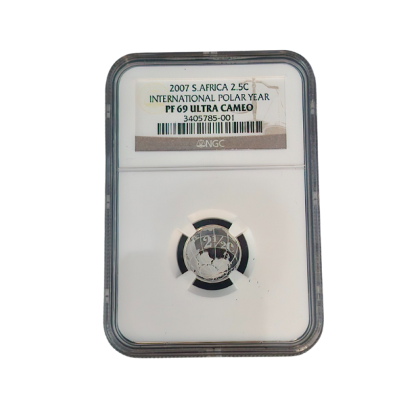 2007 South Africa S2.5c INTERNATIONAL POLAR YEAR - PF 69 Ultra Cameo
