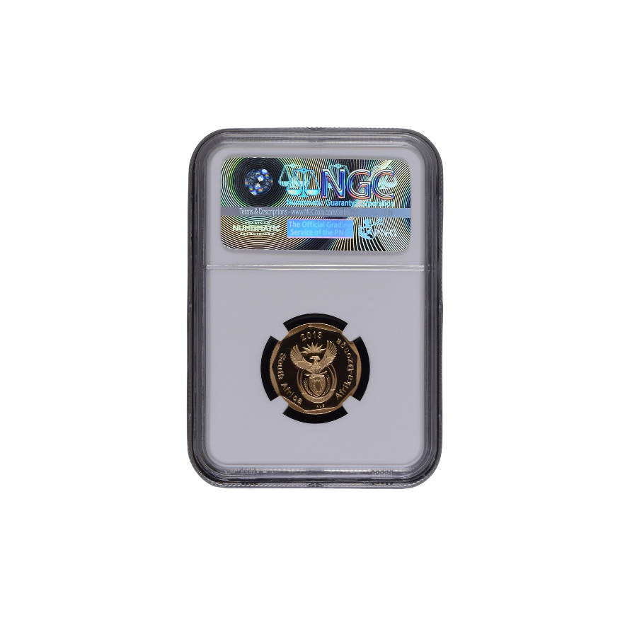 2013 South Africa 50 Cent Bronze Plated Steel (PF 68 Ultra Cameo) - Image 2