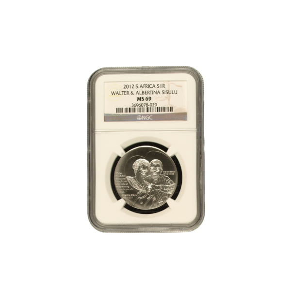 2012 South Africa S1R – Walter & Albertina Sisulu (MS69)