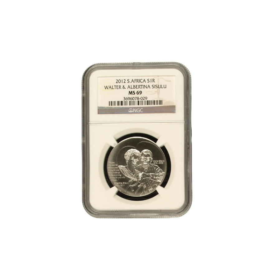 2012 South Africa S1R – Walter & Albertina Sisulu (MS69)