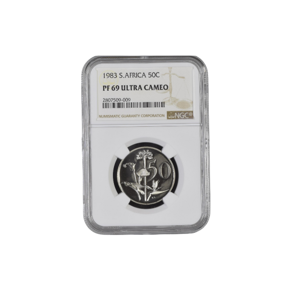 1983 South Africa 50c PF 69 Ultra Cameo Top Pop