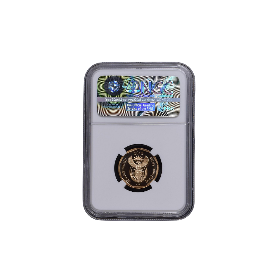 2012 South Africa 50c Bronze Plated Steel (PF 69 Ultra Cameo) Top Pop - Image 2