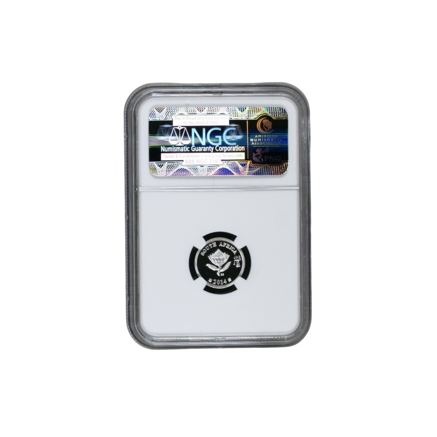2014 South Africa S2.5c Trains of South Africa Class 10M3 Johannesburg Coin Show PF 70 Ultra Cameo - Image 2