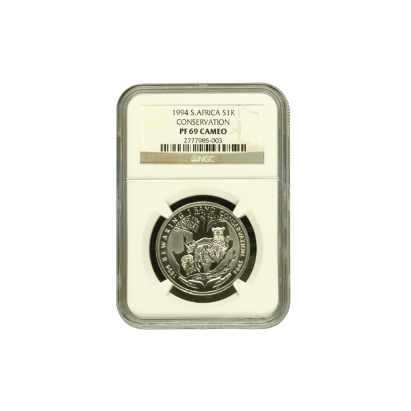 1994 South Africa S1R – Conservation Series (PF69 Cameo) Top Pop