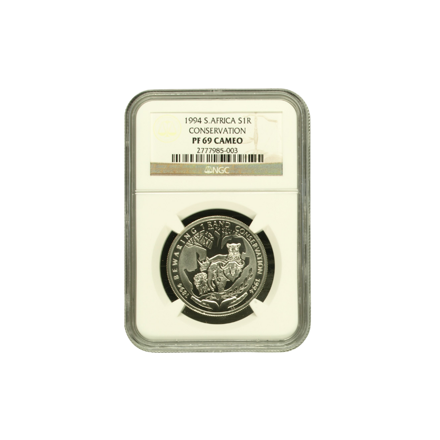 1994 South Africa S1R – Conservation Series (PF69 Cameo) Top Pop