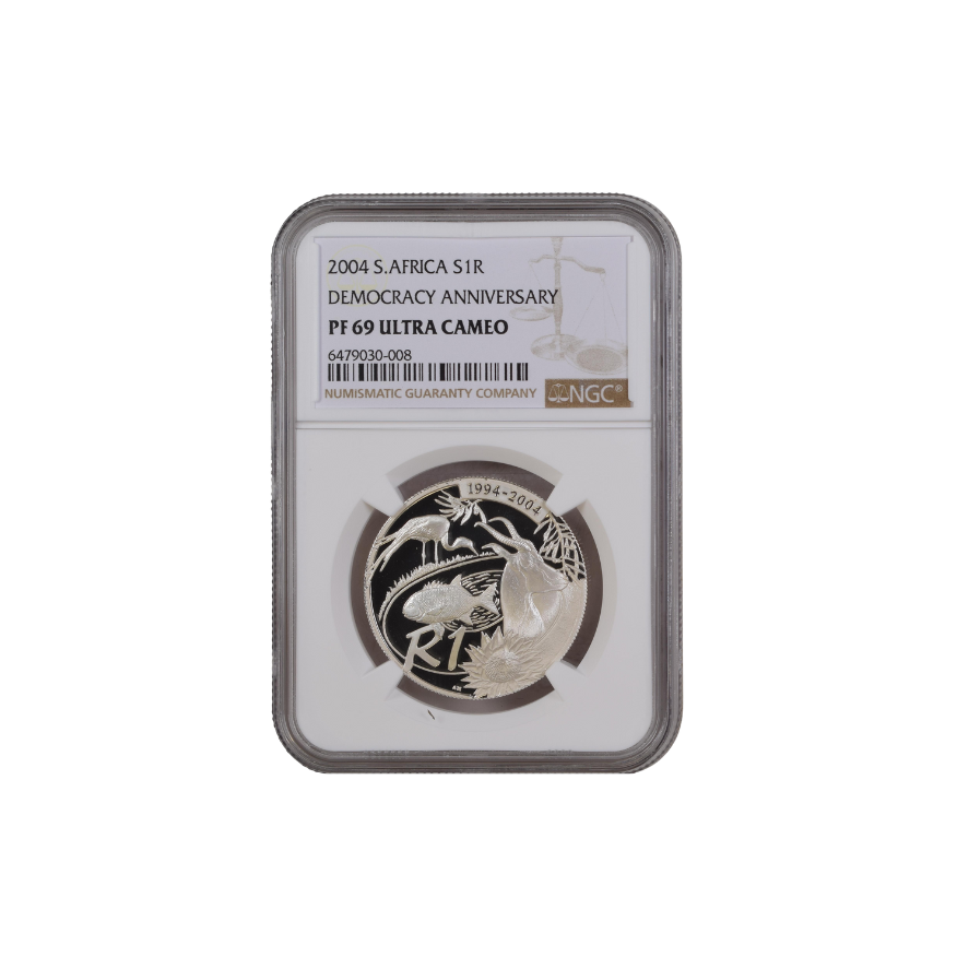 2004 South Africa S1R – Democracy Anniversary (1994–2004) – (PF69 Ultra Cameo)