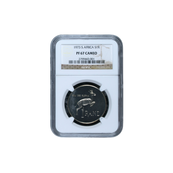 1973 South Africa S1R PF67 Cameo - Top Pop