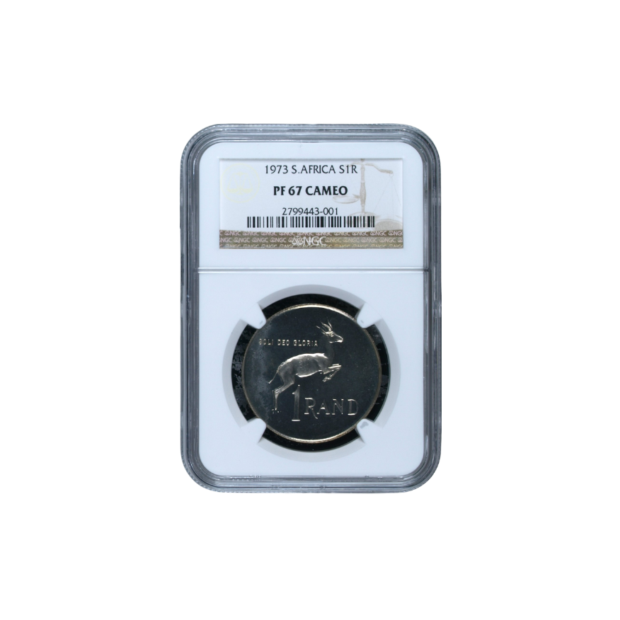 1973 South Africa S1R PF67 Cameo - Top Pop