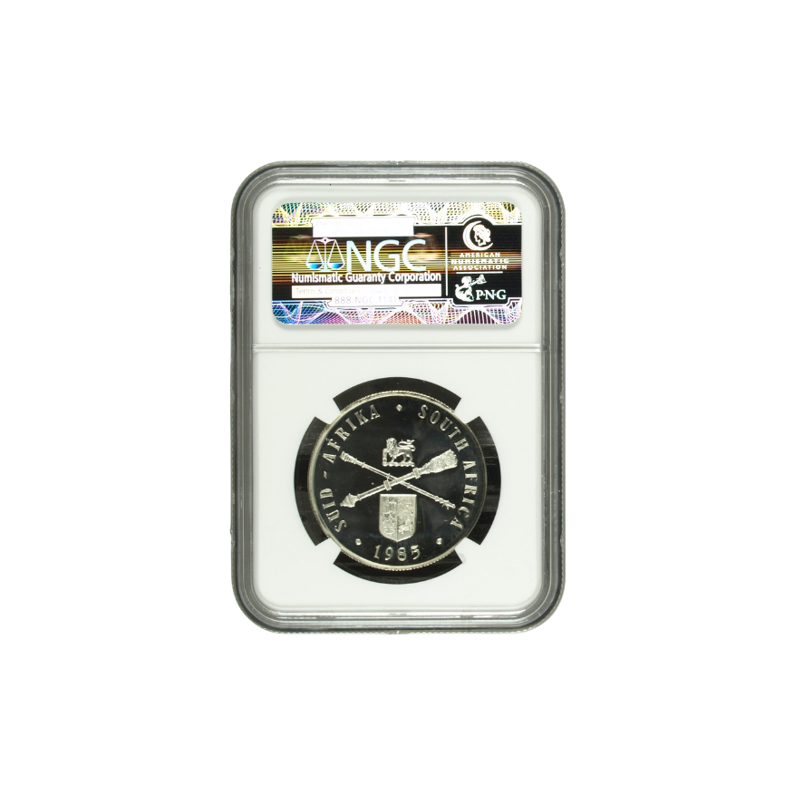 1985 South Africa S1R | Parliament Anniversary (1910–1985) PF69 Ultra Cameo - Top Pop - Image 2