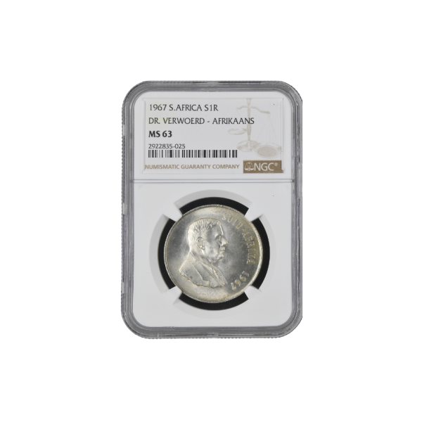 1967 South Africa S1R Dr. Verwoerd Afrikaans MS63