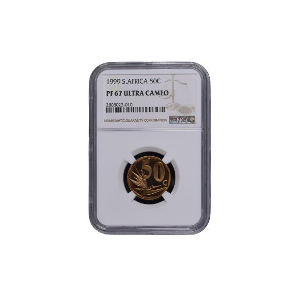 1999 South Africa 50c PF 67 Ultra Cameo