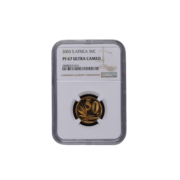2003 South Africa 50c – PF 67 Ultra Cameo