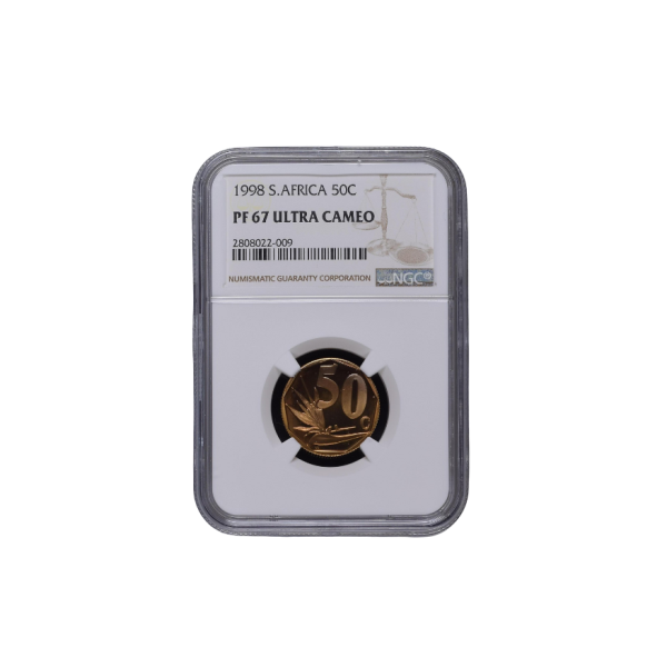 1998 South Africa 50c – PF 67 Ultra Cameo