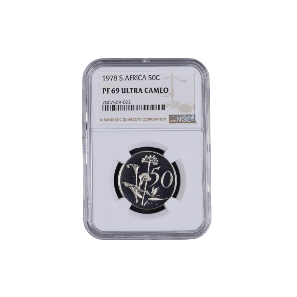 1978 South Africa 50c (PF 69 Ultra Cameo) - Top Pop