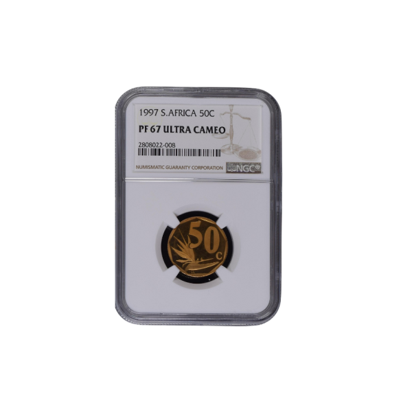 1997 South Africa 50c PF 67 Ultra Cameo