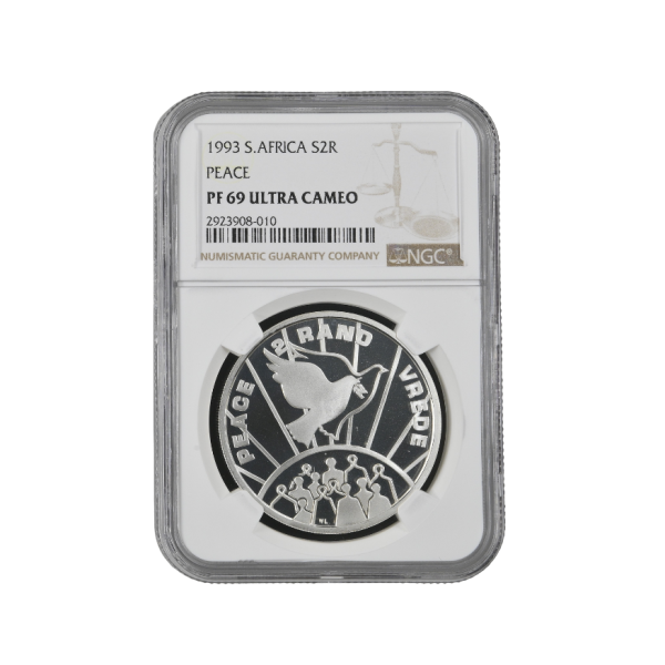 1993 South Africa S2R PEACE PF 69 Ultra Cameo