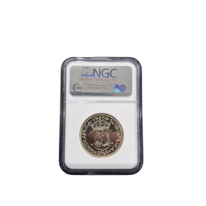 1959 South Africa 2.5 Shilling PF 66 - Image 2