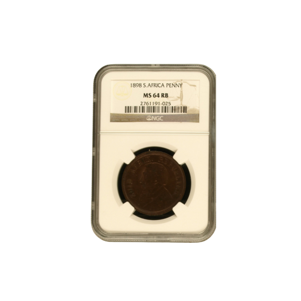 1898 ZAR Penny MS 64 RB