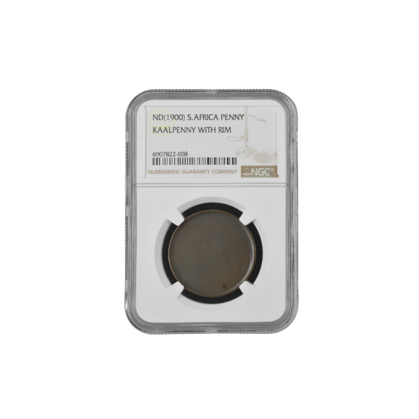 (1900) South Africa Penny KaalPenny with Rim
