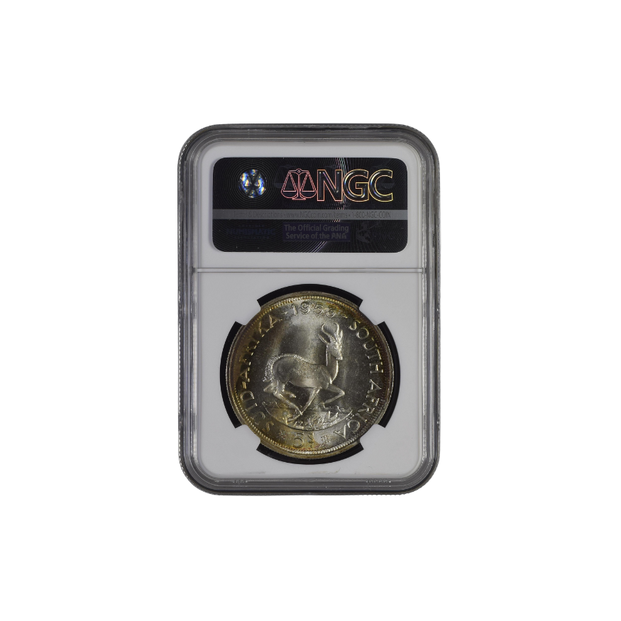1953 South Africa 5 Shilling PL 67★ - Image 2