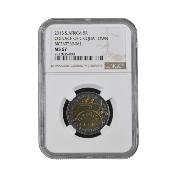 2015 South Africa R5 Coinage of Griqua Town Bicentennial MS 67