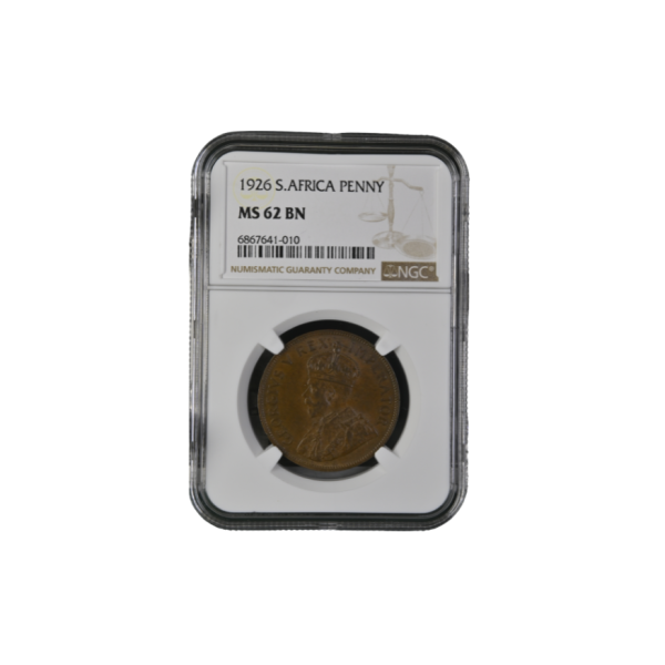 1926 South Africa Penny MS 62 BN