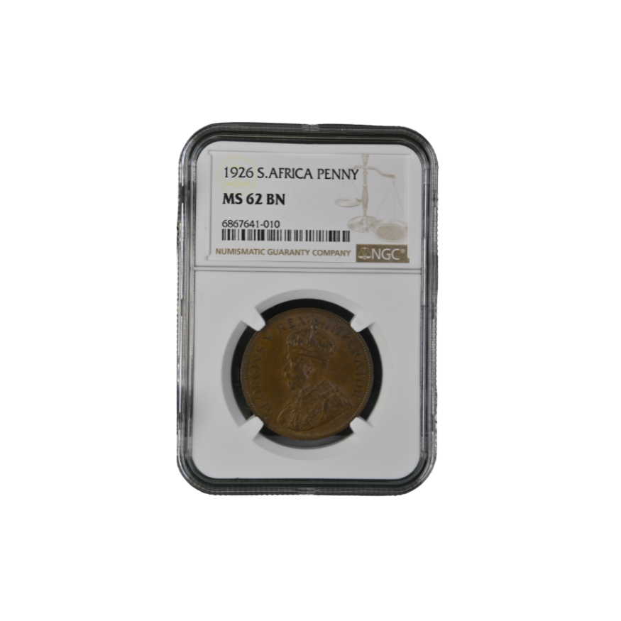 1926 South Africa Penny MS 62 BN