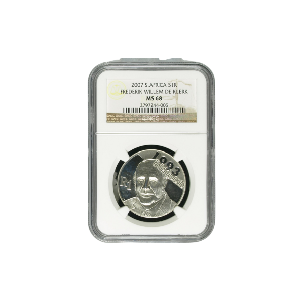 2007 South Africa S1R – Frederik Willem de Klerk (MS 68)