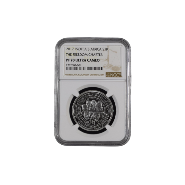 2017 South Africa S1R Protea – Freedom Charter (PF 70 Ultra Cameo) - Top Pop