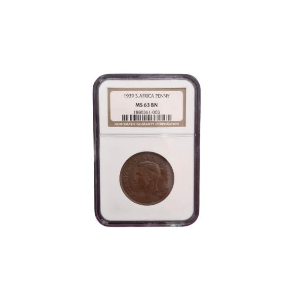 1939 South Africa Penny (MS 63 BN)