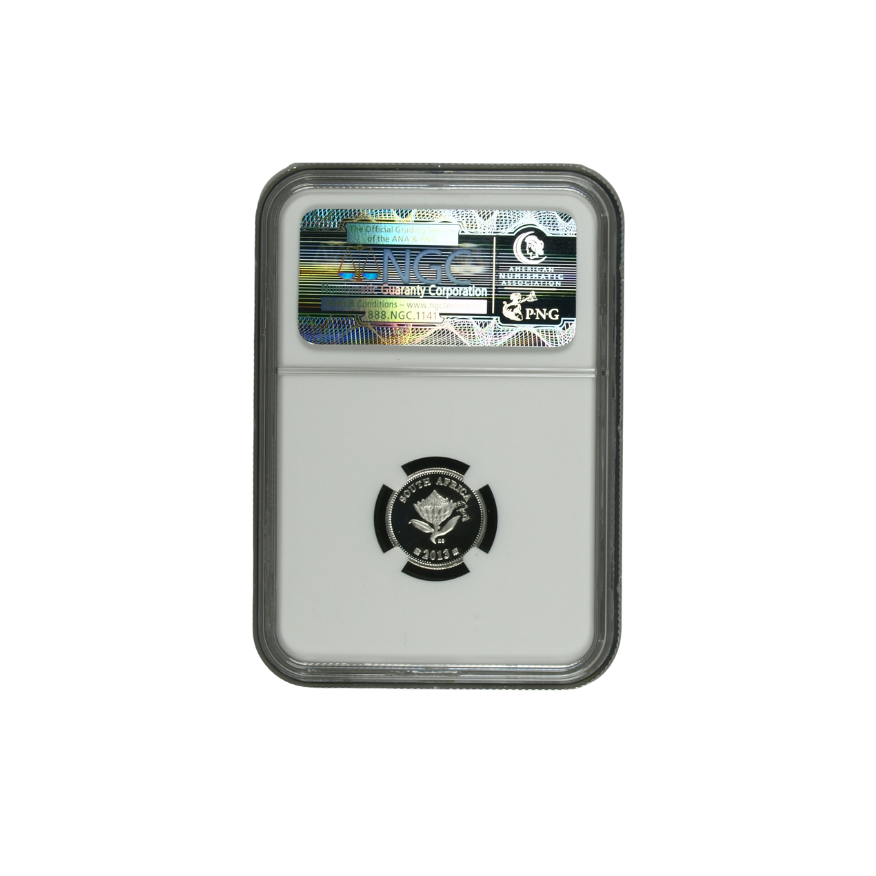 2013 South Africa S2.5c – Class 35 (Reeded Edge) – Durban Coin Show (PF 69 UC) Top Pop - Image 2