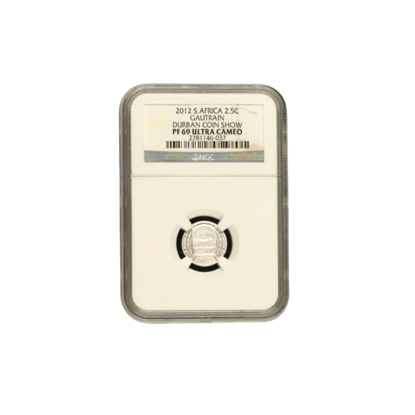 2012 South Africa 2.5c – Gautrain - Durban Coin Show Issue (PF 69 UC)