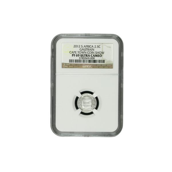 2012 South Africa 2.5c – Gautrain Cape Town Coin Show (PF69 Ultra Cameo)