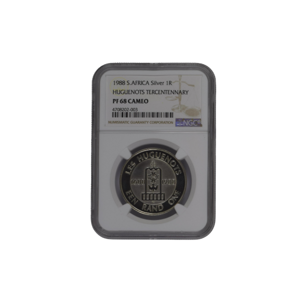 1988 South Africa S1R – Huguenots Tercentenary (PF 68 Cameo)Top Pop