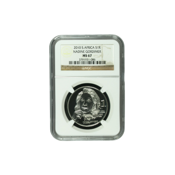 2010 South Africa S1R – Nadine Gordimer (MS 67)