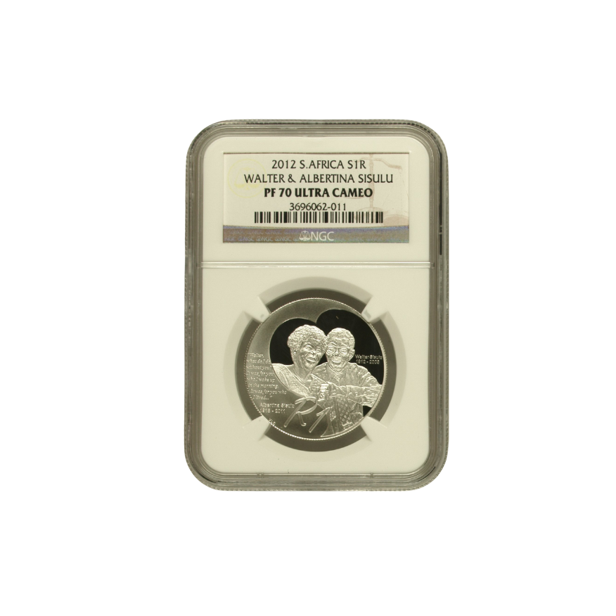 2012 South Africa S1R – Walter & Albertina Sisulu (PF 70 Ultra Cameo) - Top Pop