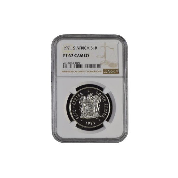 1971 South Africa S1R (PF 67 Cameo) - Top Pop