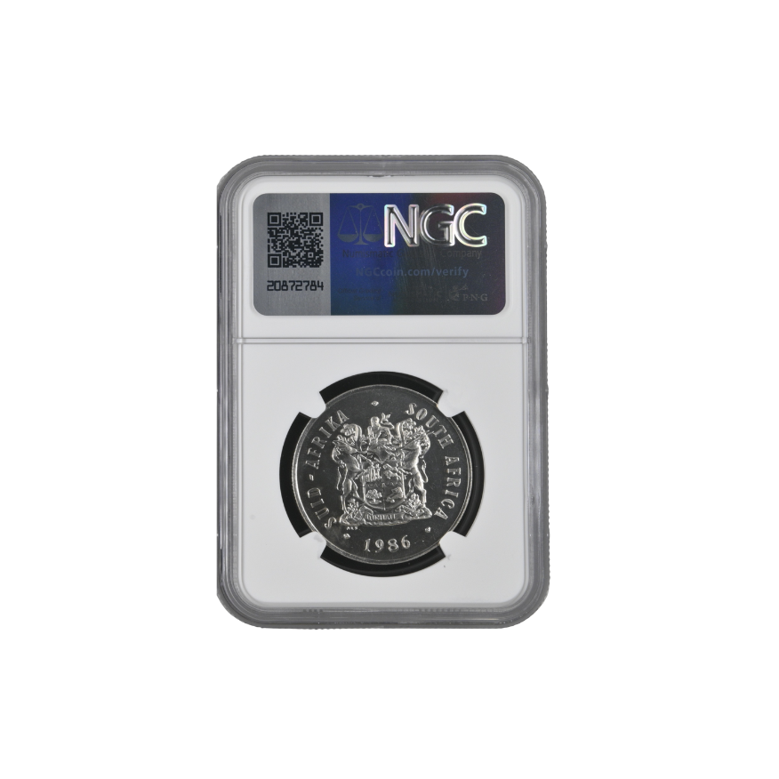 1986 South Africa S1R – Johannesburg Anniversary (PF 67 Cameo) - Image 2