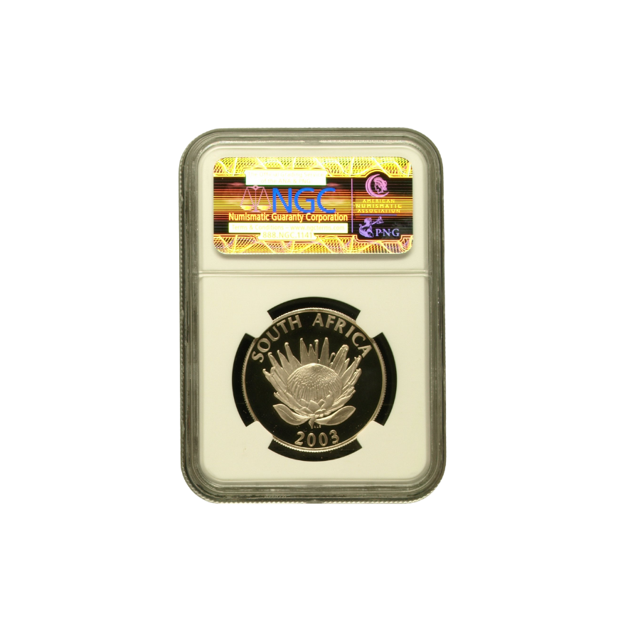 2003 South Africa S1R – Cricket (Protea) – (PF 69 Ultra Cameo) - Image 2
