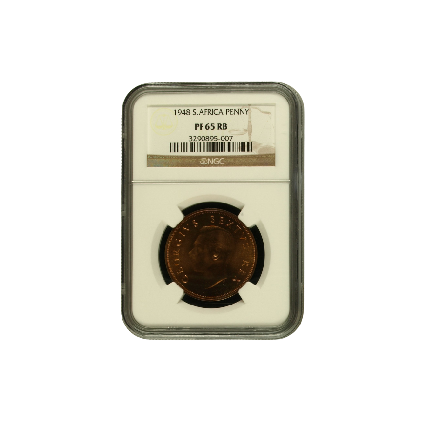 1948 South Africa Penny PF 65 RB