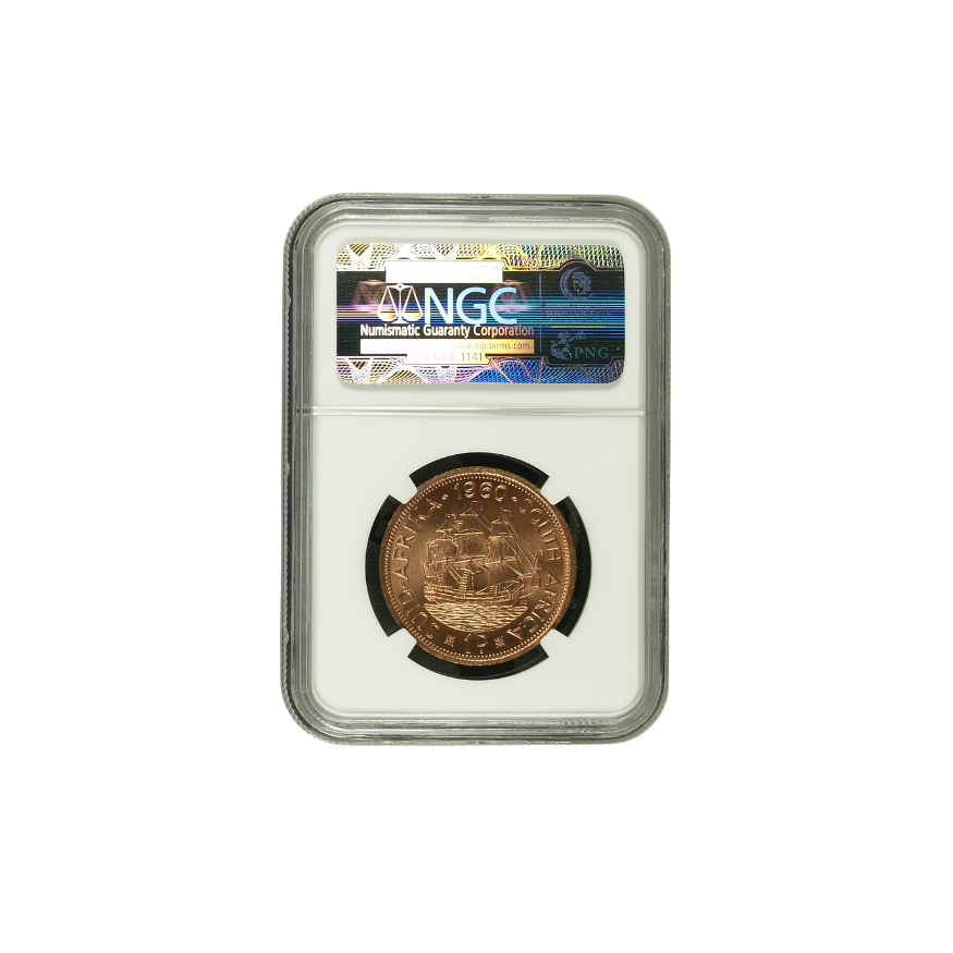 1960 South Africa Penny MS 65 RD - Image 2