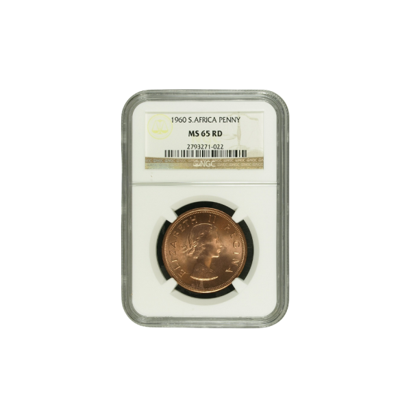 1960 South Africa Penny MS 65 RD