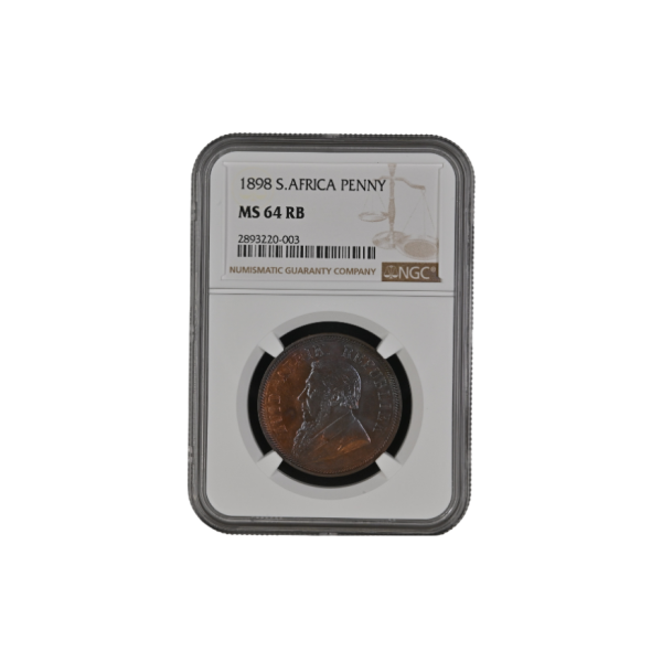 1898 ZAR Penny MS 64 RB