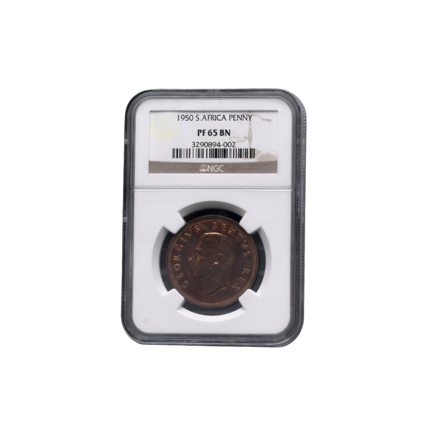 1950 South Africa Penny PF 65 BN - Top Pop