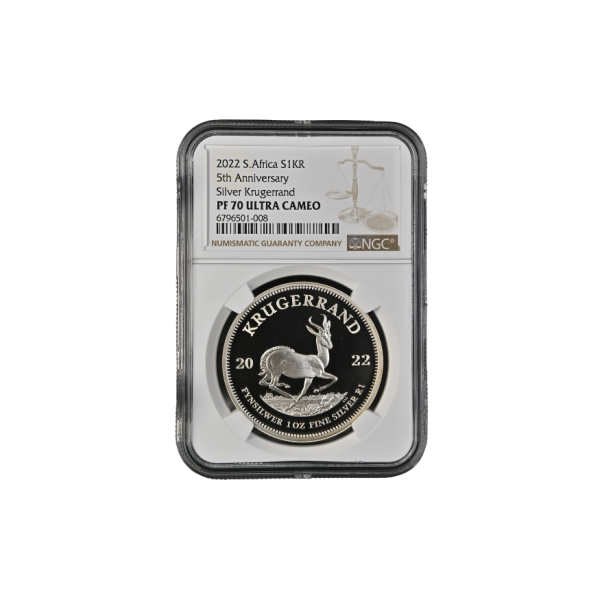 2022 South Africa S1KR 5th Krugerrand PF 70 Ultra Cameo - Top Pop