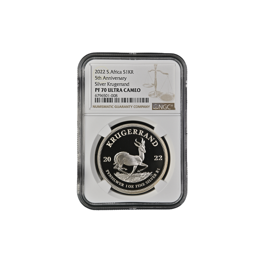 2022 South Africa S1KR 5th Krugerrand PF 70 Ultra Cameo - Top Pop