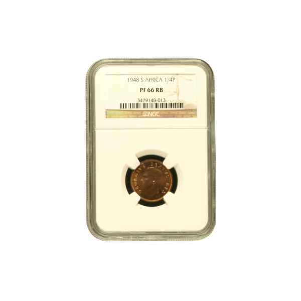 1948 South Africa 1/4 Penny PF 66 RB