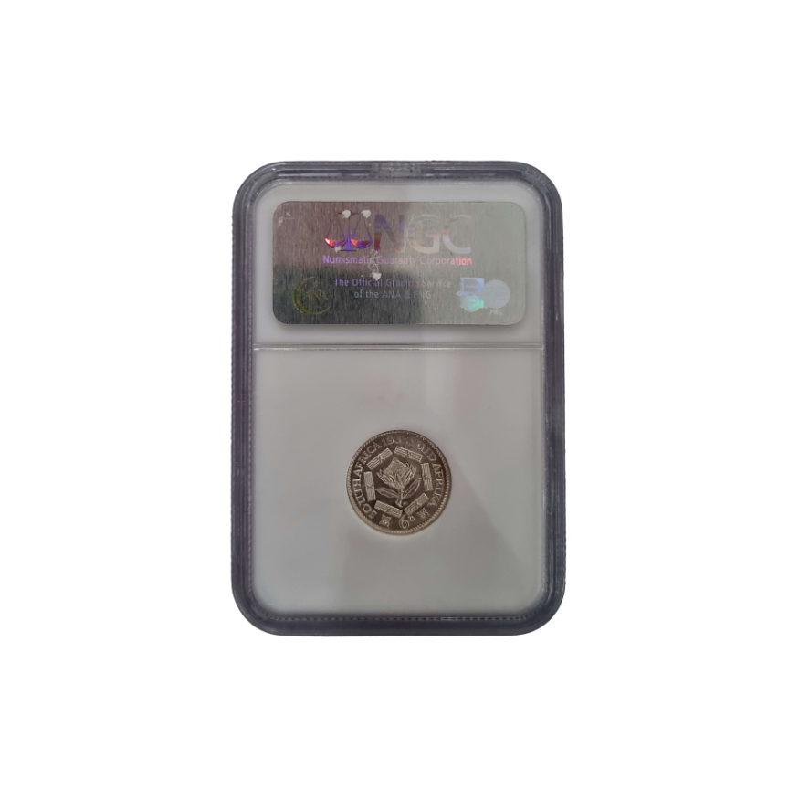 1933 South Africa 6 Pence Bakewell Collection MS 64 - Image 2